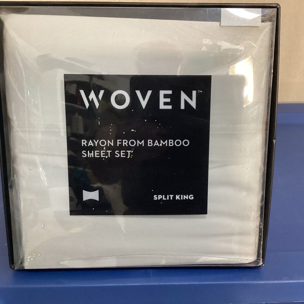 malouf sheets split king rayon from bamboo sheet set ash